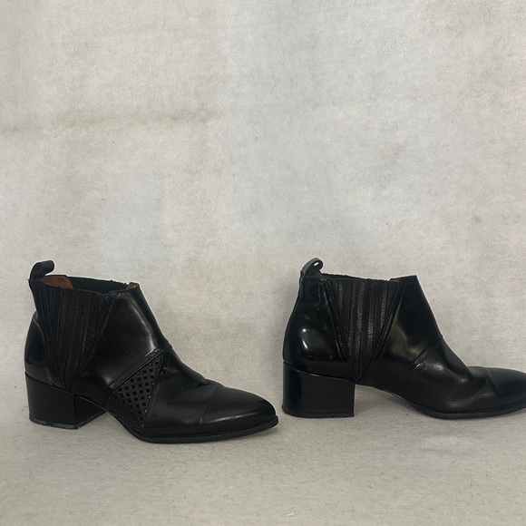 Sixtyseven Black Heeled Ankle Boots - Picture 3 of 9
